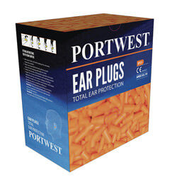 Portwest EP21 Orange Ear Plug Dispenser Refill Pack - 500 pairs