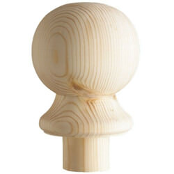 Cheshire Mouldings 85mm Wide Pine Ball Cap 132mm Long