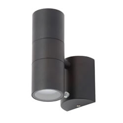 Zinc Leto Up-Down Wall Light With Photocell