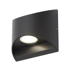 Zinc Manu Black Outdoor Up-Down LED Wall Light