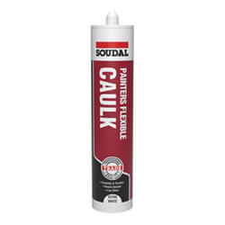 Soudal Trade Painters Flexible Sealant And Filler Caulk Extra White 290ml