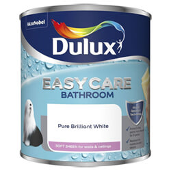 Dulux Easycare Bathroom Soft Sheen Pure Brilliant White Paint