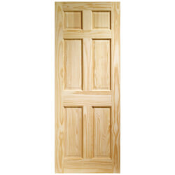 XL Joinery Colonial Un-Finished Clear Pine 6P Internal Door