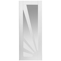 JB Kind Aurora White Primed 4L Internal Etched Glazed Door