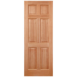 LPD Colonial Un-Finished Hardwood 6P External Dowelled Door