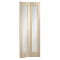 XL Joinery Pattern 10 Crema Oak 2L Internal Bi-Fold Glazed Door