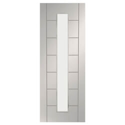 XL Joinery Palermo Painted Glacier White 7P 1L Internal Glazed Door