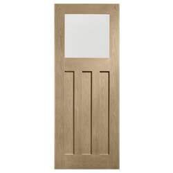 XL Joinery DX Latte Oak 3P Glazed Internal Door
