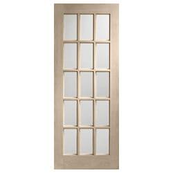XL Joinery SA77 Crema Oak 15L Internal Glazed Door