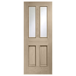XL Joinery Malton Crema Oak 2P 2L Internal Glazed Door