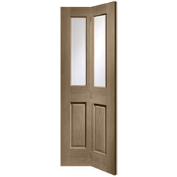 XL Joinery Malton Cappuccino Oak 2P 2L Internal Bi-Fold Glazed Door