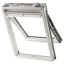 Keylite Manual Top Hung WFE White Painted Pine Roof Window