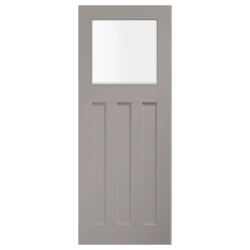 XL Joinery DX Painted Storm 3P 1L Internal Glazed Door