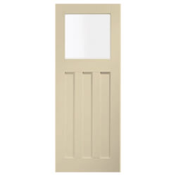 XL Joinery DX Painted Chantilly 3P 1L Internal Glazed Door