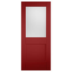 XL Joinery Tricoya 2XG Painted Signal Red 1P 1L External Glazed Door
