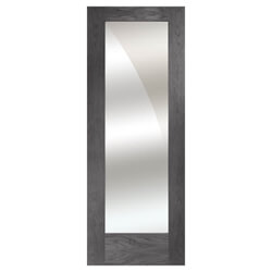 XL Joinery Pattern 10 Americano Oak 1L Internal Mirror Glazed Door