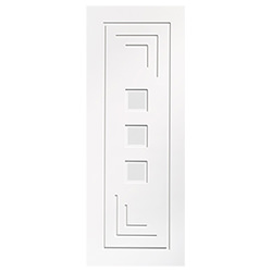 XL Joinery Altino White Primed 3L Internal Glazed Door