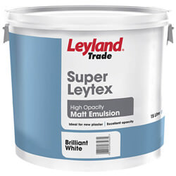 Leyland Trade Super Leytex Matt Emulsion Paint 15 Litre