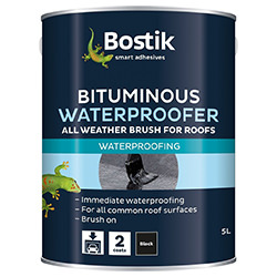 Bostik Bituminous All Weather Waterproofer Black 5L
