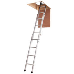 Werner 3 Section Easiway Sliding Aluminium Loft Ladder