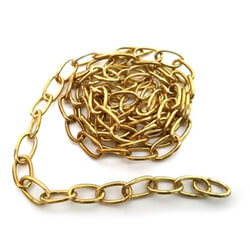 Chain Products Decorative Twist Chain Steel Brass Plated