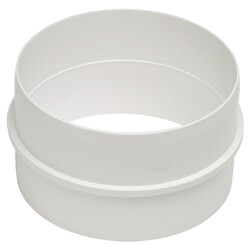 Manrose PVC Round 100mm Ducting Connector White