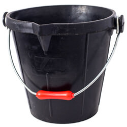 Gorilla Traditional Rubber Black Bucket 14 Litres