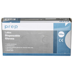 Cure-It Disposable Latex Gloves - Box Of 100 Pieces