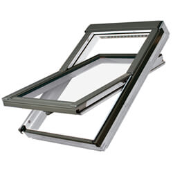 Fakro Manual Center Pivot FTW White Acrylic Roof Window