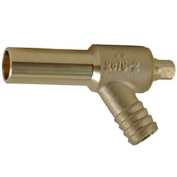Masterflow Yellow Brass Type A Drain Off Cock - Capillary Extended