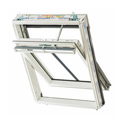 Keylite Solar Conservation Center Pivot WCP White Painted Pine Roof Window