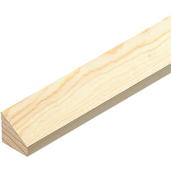 Cheshire Mouldings Wedge Glass Bead Pine L 2400mm