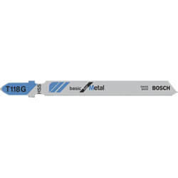 Bosch T 118 G Basic 92mm Length Jigsaw Blades For Metal