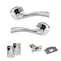 Atlantic Status Texas Door Handle Pack - Polished Chrome