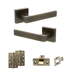 Atlantic Status Montana Door Handle Pack - Antique Brass