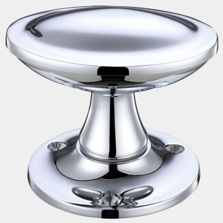 LPD Indus Polished Chrome Door Handle Pack - 74 W x 60mm H