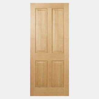 LPD Regency Internal Fire Door with 4 Panel - Prefinished Oak