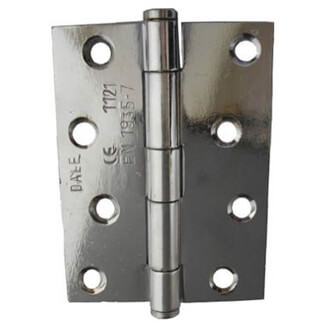 Dale Class 7 Hinges Polished Chrome Plated 1.5 Pairs
