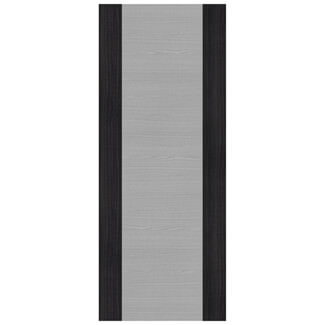 Deanta Internal Flush Door - Prefinished Light Grey Ash With Dark Grey Ash Edges