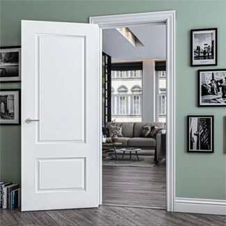 Deanta Madison Internal Fire Door with 2 Panel - White Primed