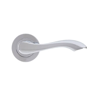 Deanta Veritas Door Handle 117 W x 50mm H - Polished Chrome