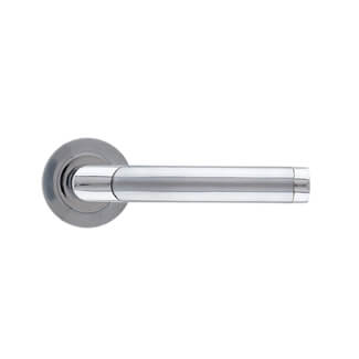 Deanta Augustus Door Handle 132 W x 50mm H - Polished Chrome