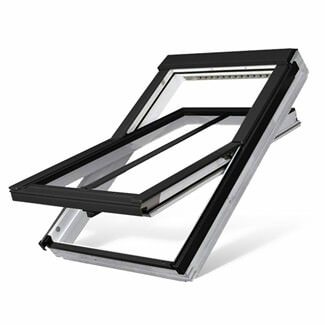 Fakro Manual Conservation Centre Pivot Roof Window - FTU P2 Double Glazed - White Polyurethane