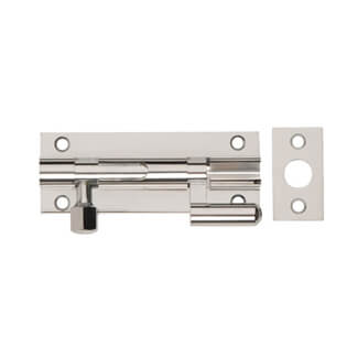 Dale Necked Barrel Bolt Polished Chrome Plated On Brass