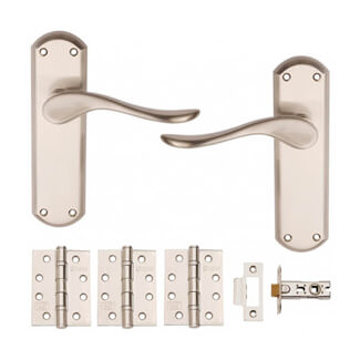 Dale Sigma Internal Door Handle Pack - Satin Nickel Plated