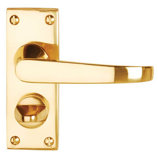 Dale Victorian Flat Lever On Backplate Privacy Furniture - Pack Of 2