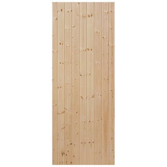 JB Kind Ledged & Braced External Boarded Door 16mm T - Unfinished Softwood