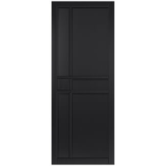 JB Kind City Industrial Internal Door with 5 Panel - Black Painted