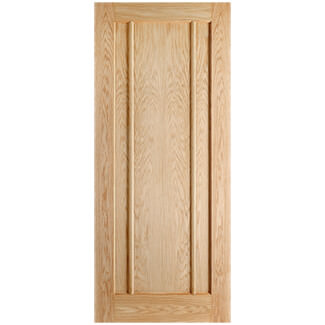 LPD Lincoln Internal Fire Door with 3 Panel - Unfinished Oak