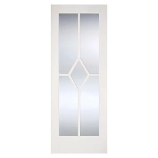 LPD Reims Internal Door with 5 Clear Glazed Light - White Primed